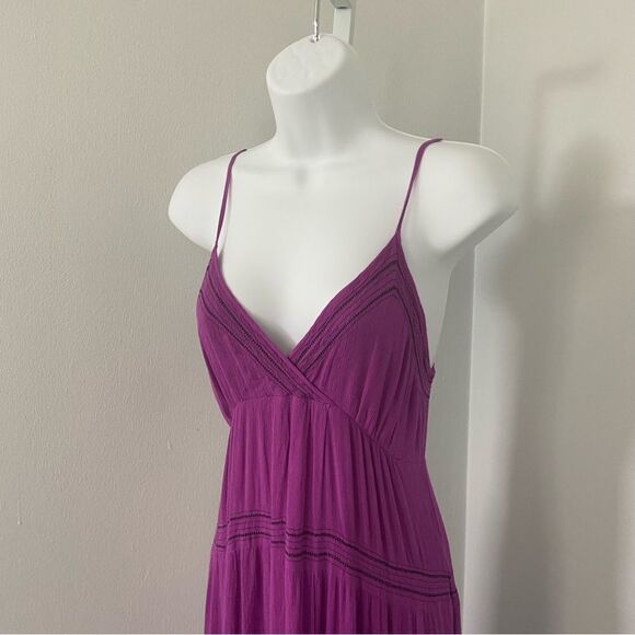 Ba&sh Nadja Maxi Sundress Magenta size 1 Small - Picture 6 of 13